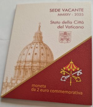 2 EUROS VATICANO 2025. SEDE VACANTE