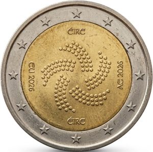 2 EUROS IRLANDA 2026. PRESIDENCIA IRLANDESA