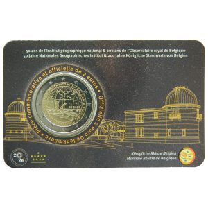 2 EUROS BELGICA 2026. INSTITUTO GEOGRAFICO NACIONAL